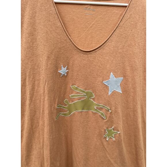 Upcycled Large Rabbit T-Shirt - Picture 2 of 6